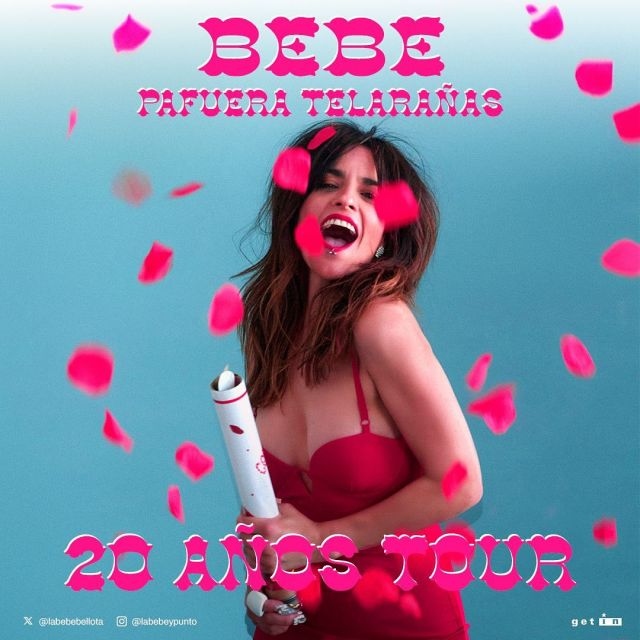 “Pafuera telarañas” cumple 20 años y @labebeypunto saldrá en 2025 con toda la banda a rememorar el repertorio del disco en una especial gira. 
____

*Consulta disponibilidad y fechas a nuestras compañeras de booking