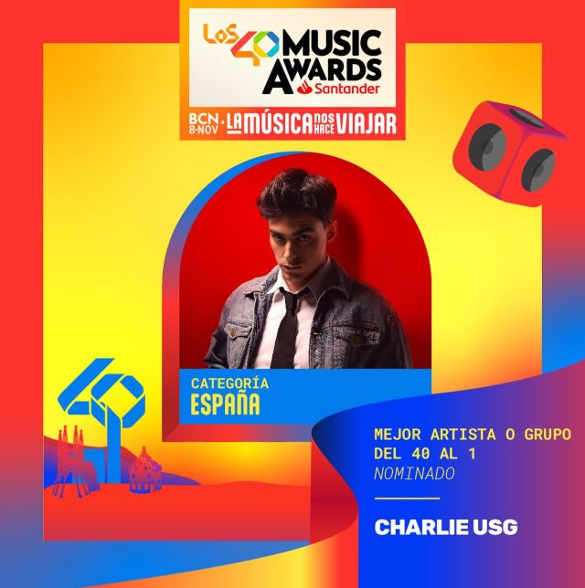 Los 40 Music Awards • 12 nominaciones (2/2)
Enhorabuena a @charlieusg @nilmoliner @vicco.music