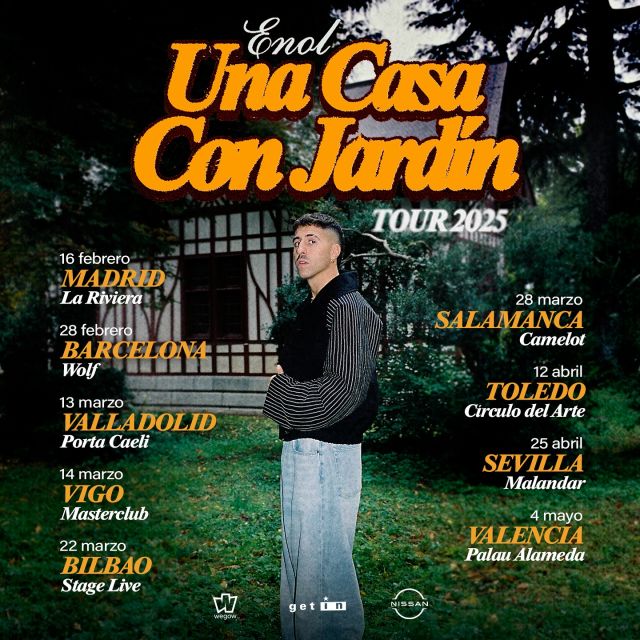 Ya estan disponibles las entradas para la gira de @enolbc 
“Una Casa Con Jardín” 🏡

Link en los stories!