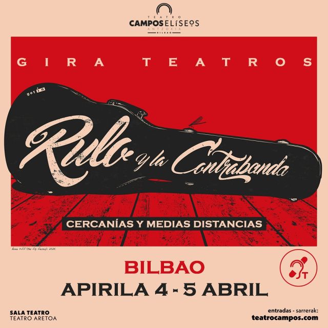 Bilbao, gracias a vuestra enorme acogida a la gira, añadimos nueva fecha. Nos volvemos a ver el 5 de Abril.

La venta de entradas será mañana 11:00 ruloylacontrabanda.com

Nos vemos!